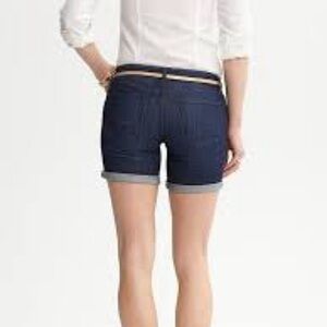 Banana Republic Indigo Rollup Shorts